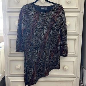 EUC CHICOS TRAVELERS ASYMMETRIC TUNIC TOP